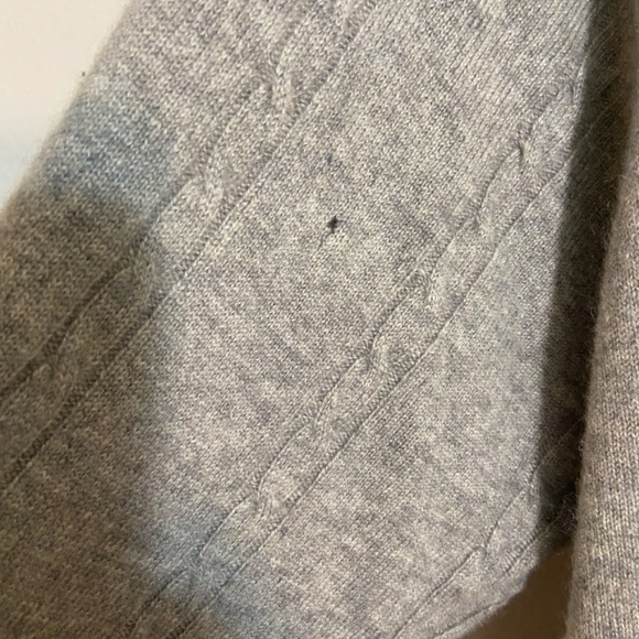 House of Cashmere Cardigans bundle of 2 tan and one gray cardigan 100& chasmere - Picture 9 of 13